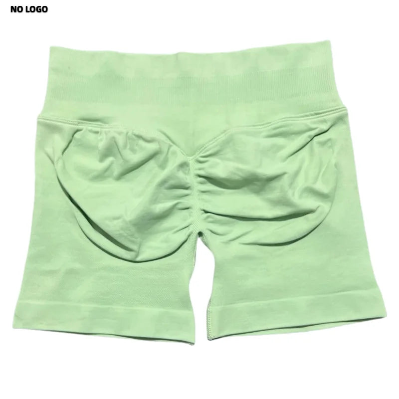 Women Sports Shorts - Low Waist Elastic Band Gym Biker Scrunch Fitness 4.5''