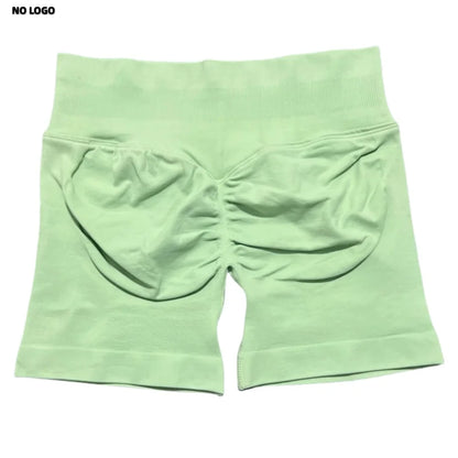 Women Sports Shorts - Low Waist Elastic Band Gym Biker Scrunch Fitness 4.5''