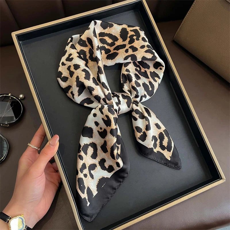 Luxury Satin Silk Scarf - Womens Fashion Shawl Hijab Neckerchief Bandana 2023
