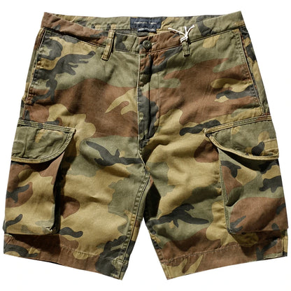 Sand Desert Jungle Camouflage Pattern Shorts for Men Summer Retro American Cotton Half Pants Youth Male Casual Straight Workwear