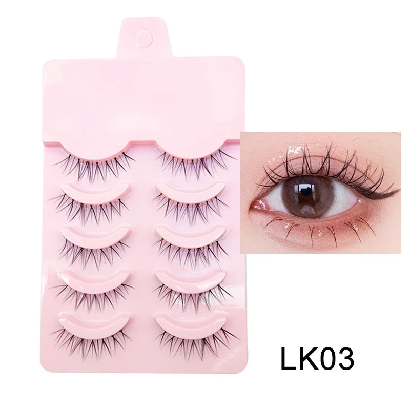 Manga Lashes - Soft Natural Thick False Eyelashes for Daily Makeup