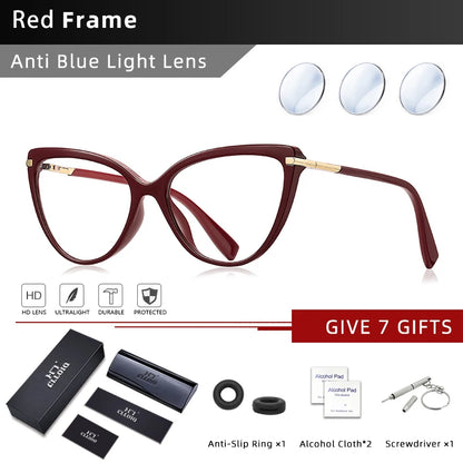 Luxury Cat Eye Glasses – Versatile Reading Glasses Women with Anti Blue Light Lenses