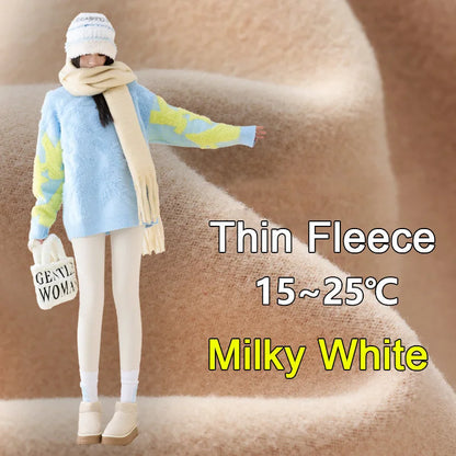 High Waist Fleece Leggings – Seamless Elastic Thermal Leggings Women Warm Winter Tights