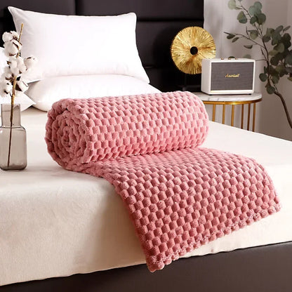 Ultra Soft Flannel Fleece Blanket - Large Warm Throw for Sofa or Bed Gray - ZOOMNSTORE