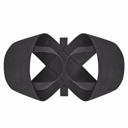 Black Durable Open Shoulder Beauty Back Traction Shoulder Strap Chest Hunchback Corrector Breathable Invisible High Elastic Belt
