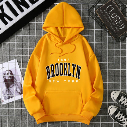 2025 Winter New Women's Hoodie High Street Unisex style Double Pockets Sweatshirts Outerwear Plus-Size Women's Clothing CYXX227