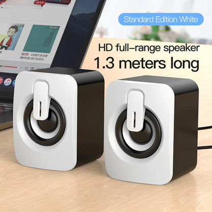PC Speaker - Portable USB Powered Mini Desktop Speaker With Adjustable Volume