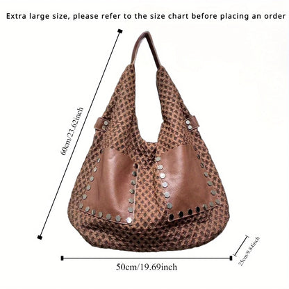 Women Leather Tote Bag – Genuine Leather Casual Shoulder Messenger With Zipper Closure