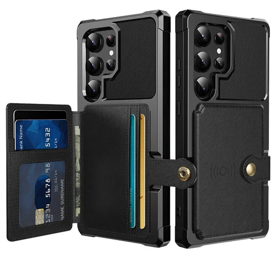 Card Wallet Case for Samsung Galaxy S24 S23 FE S25 Plus S22 S21 S26 Ultra A17 A37 A56 A36 A55 A35 A15 A54 A34 A52S A05S A05 A16
