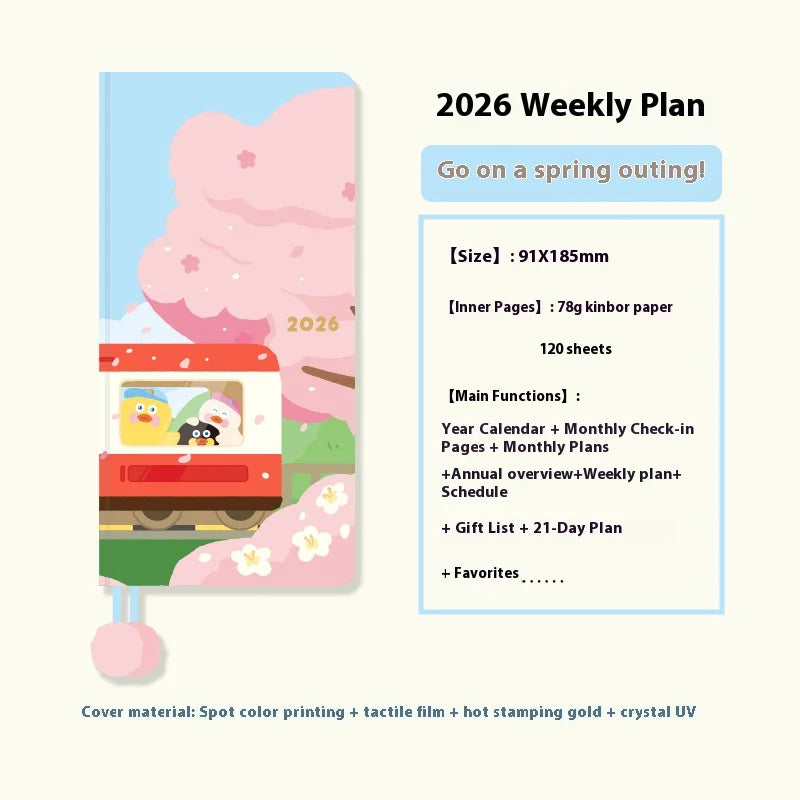 2026 Weekly Planner - Pocket Size Notebook | Week Plan Notepad & Daily Writing Book