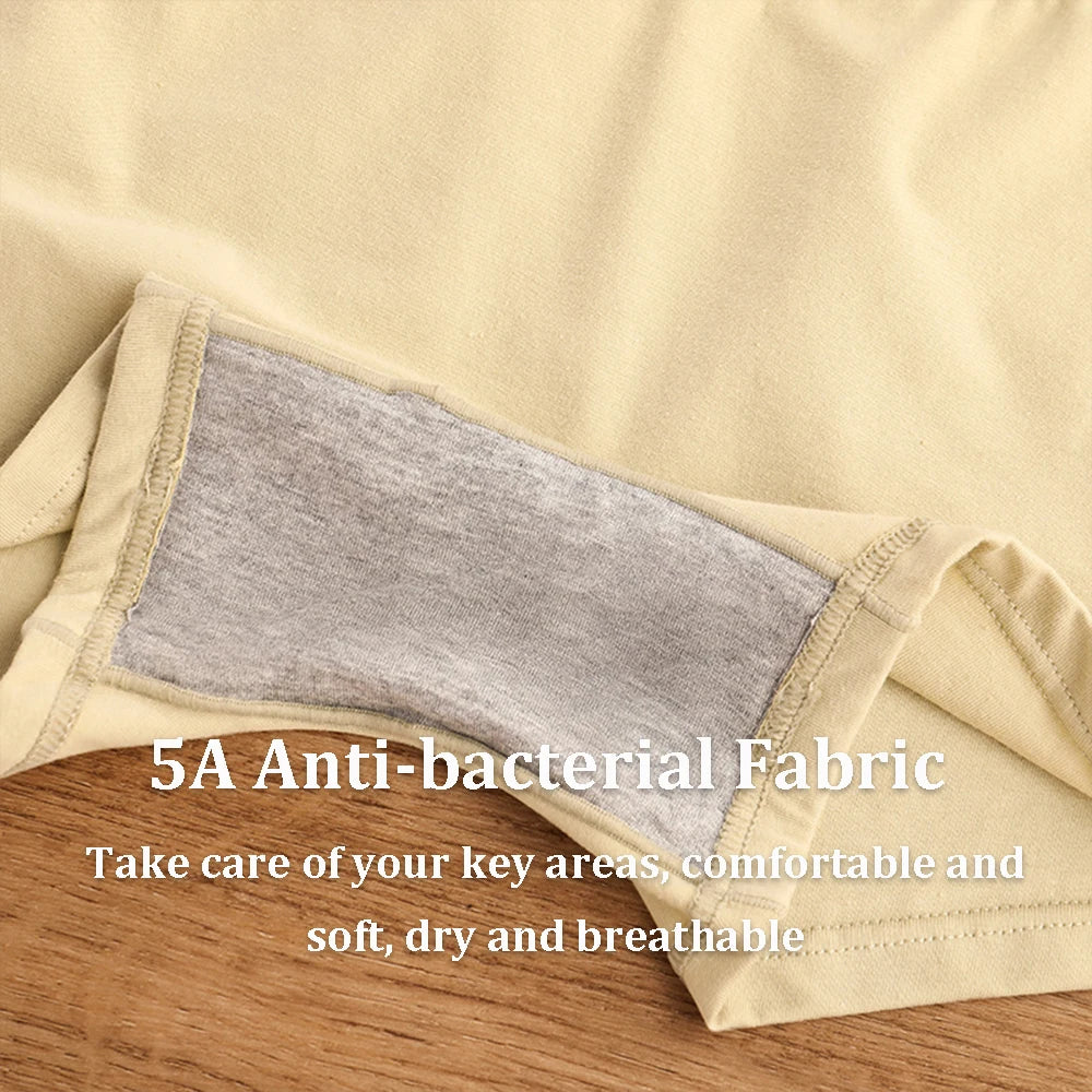 3PCS/Pack 100% Cotton Comfortable Soft Antibacterial Women's Panties Female Safety Underwear Hygroscopic Breathable Lingerie
