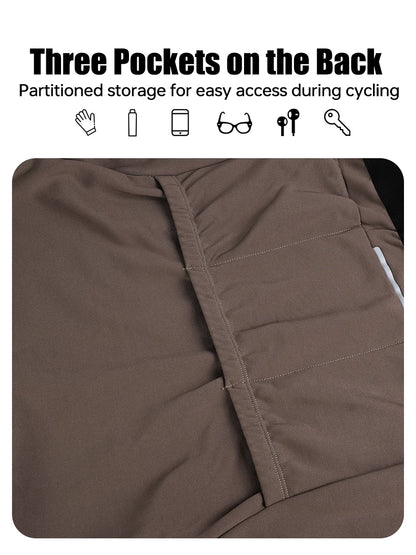 Winter Cycling Jersey - Men's Fleece Bike Jacket With Full Zipper & Pockets