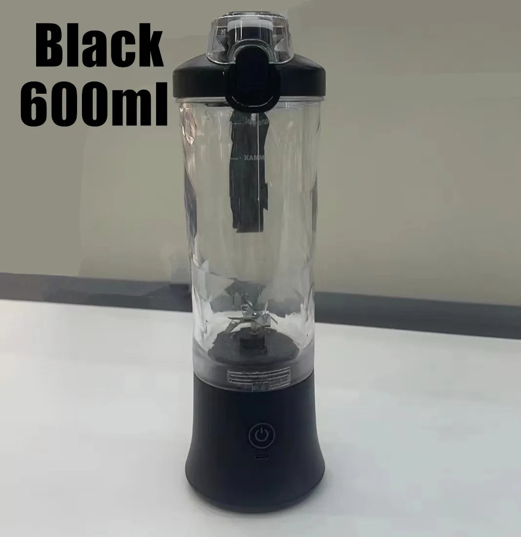 Portable 600ML Blender - USB Rechargeable Mini Juicer for Smoothies