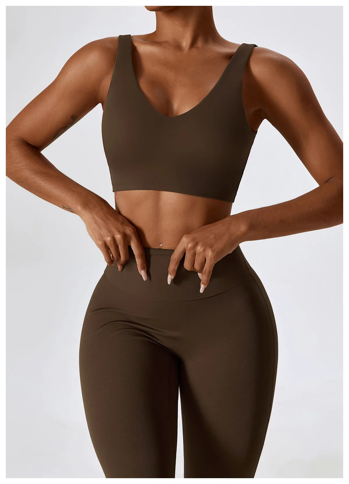 Women Yoga Set – Seamless Sportswear Gym Legging & Fitness Bra Crop Top