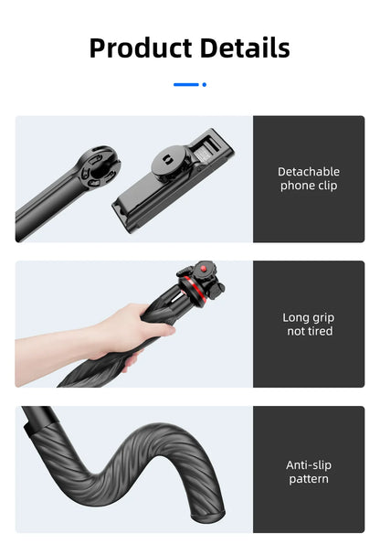 Wireless Bluetooth Selfie Stick for Smartphone Gopro Tripod for DSLR Camera with Octopus Legs for Xiaomi iPhone Huawei Samsung