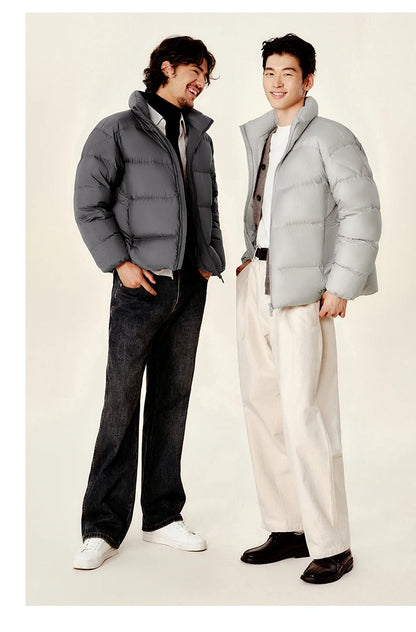 Semir Down Jacket Men Winter Three-proof Windproof Waterproof Stain Resistant Thick Stand Collar Puffer Coat Lightweight Warm