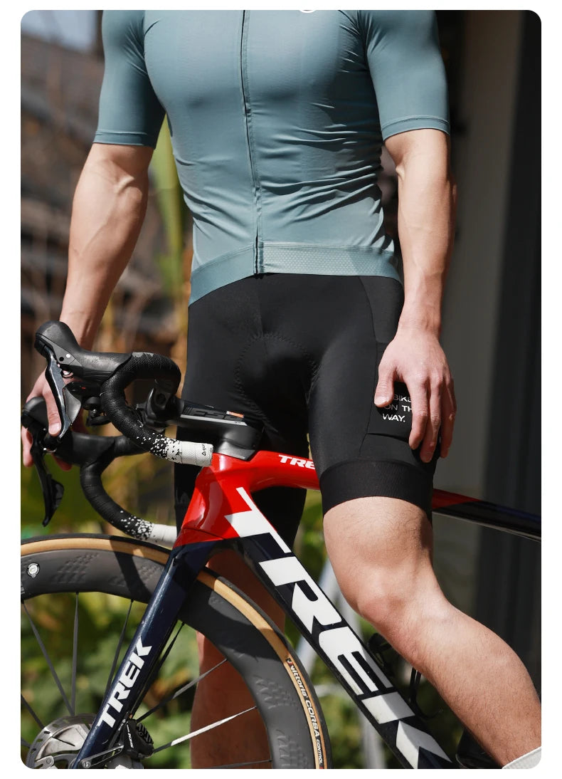 INBIKE Pro Summer Men's Cycling Shorts Bicycle Pants Shock-absorbing Cycling Clothing Mountain Road Bike Tousers With pocket