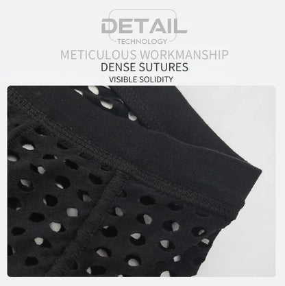 Hot Sale Men's Mesh Boxer Shorts Large Net Design Comfortable European Style Underpants