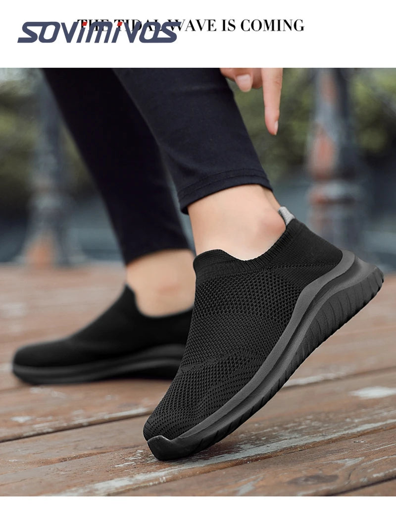 Outdoor Super Light Men Sneakers Fashion Breathable Running Sport Shoes Quality Slip-on Unisex Athletic Footwear 2022 Hot Sale