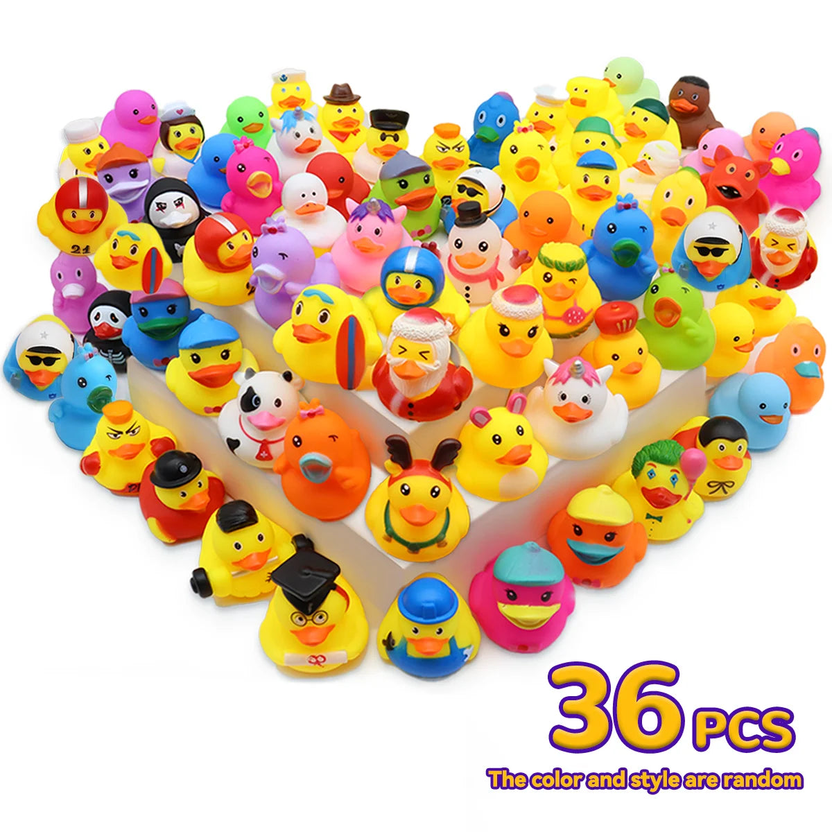 Fun Rubber Duck Swimming Pool Bathroom Toy, Floating Toy, Suitable for Swimming Pools and Beaches, Suitable for Birthday Gifts
