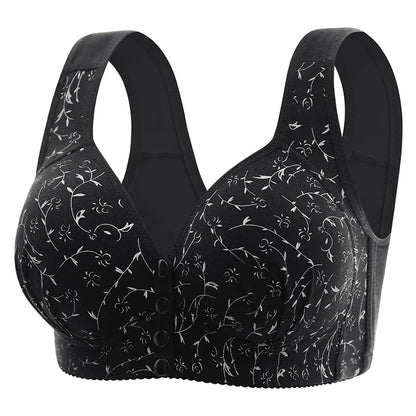 New Style Front-Buckled Mother's Bra For Women Large Size Thin Version No Steel Circle Vest-Style Bra Cover