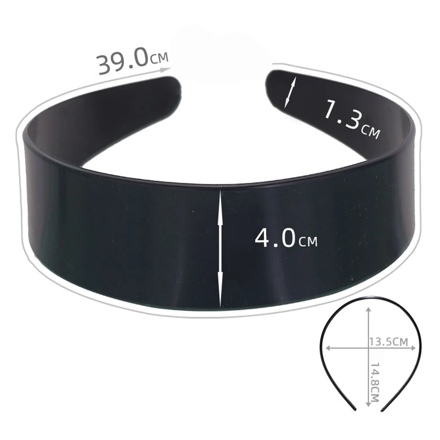 Unisex Metal Wavy Spring Hair Hoop Black Non Slip Outdoor Sports Headbands For Women Men Simple Hairband Face Washing Headdress