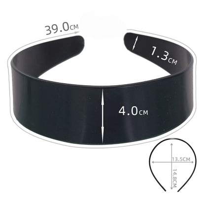 Unisex Metal Wavy Spring Hair Hoop Black Non Slip Outdoor Sports Headbands For Women Men Simple Hairband Face Washing Headdress