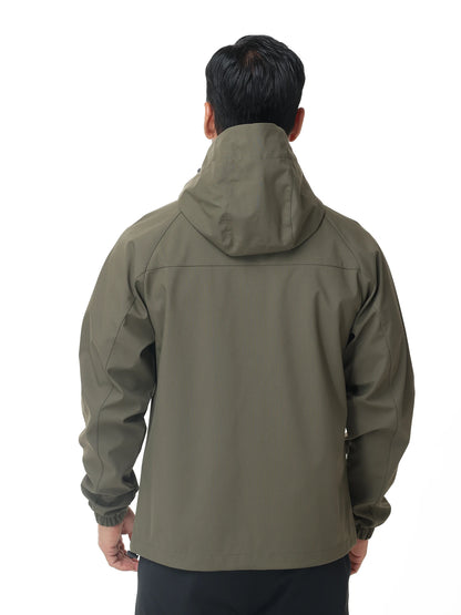 Men's Outdoor Waterproof Windbreak Jacket Lightweight Coat for Camping Hiking Cycling Fishing with Inner Pocket