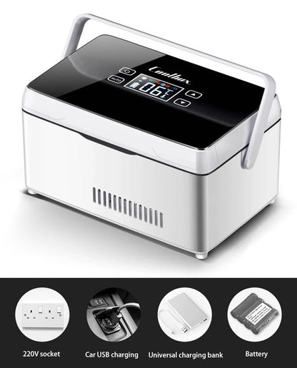 15600mAh Portable Insulin Refrigerator USB Rechargeable Mini Cold Box Drug Medicine Constant Temperature Cooler Case With Bag