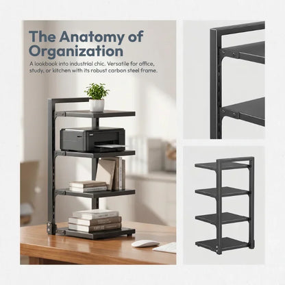 Heavy Duty Stainless Steel Pot Rack Adjustable Multi Layer Kitchen Organizer Storage Holder for Pots Pans Cookware Utensils