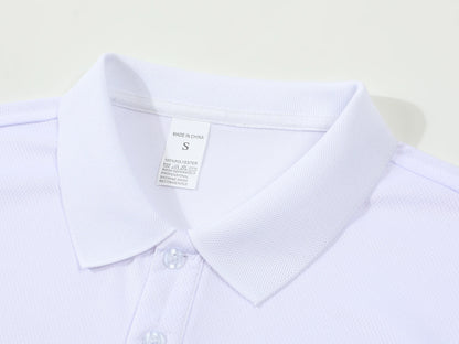 Solid color polo shirt ultra-light men's quick-drying breathable sweat-wicking shirt suitable for fitness gym and running