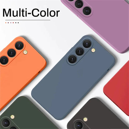 Delicate Liquid Silicone Camera Lens Protector Case For Samsung A17 A16 A56 A36 A15 S23 S24 S25 S26 UItra Plus Funda Coque Cover