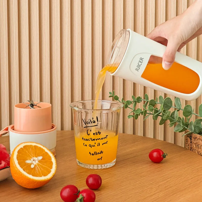 Portable Electric Juicer - Mini Blender for Smoothies and Juice Extraction 8 Blades 3000mAh