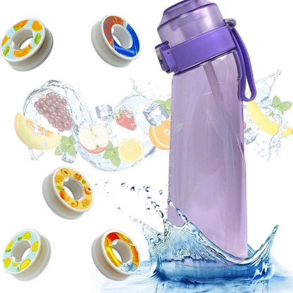 Air Flavored Water Bottle Scent Up Water Cup Sports Water Bottle For Outdoor Fitness Fashion Water Cup With Straw Flavor Pods