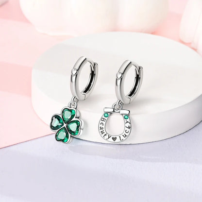 Sterling Silver Hoop Earrings – Zirconium Star Drop Style For Women’s Anniversary Jewelry Gift