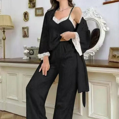 Romantic Nightwear Ladies Pajamas New Products Dress Nightie Woman Night Set 3 Piece Sexy Clothes Women Sleep Women's Peignoirs