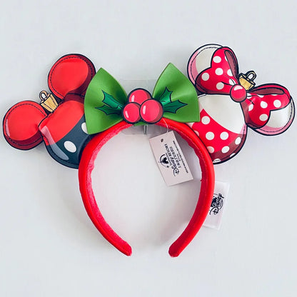 Disney Princess Headband - Mickey Ear Hair Hoop with Sequin Bow