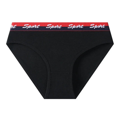 7Pcs Women Panties Breathable Underwear Soft Cotton Girls Underpants Low Waist Panty Sports Girls Briefs Sexy Female Lingerie