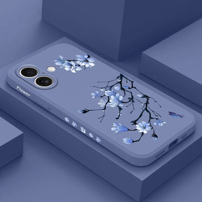 Blooming Orchid Phone Case For iPhone 17 17 Air 16 16e 15 14 13 12 11 Plus Pro Max Mini Silicone Cover