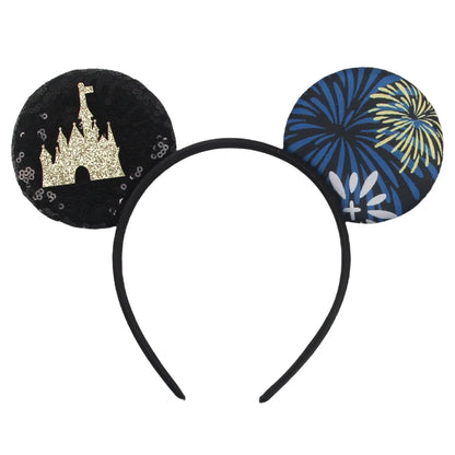 Disney Mouse Ears Headband - Glitter Cosplay Hair Accessories for Boys  Girls