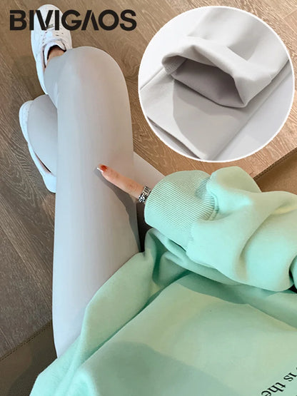 Seamless Leggings Women – High Waist Brushed Shark Fitness Pants | Slim Fit