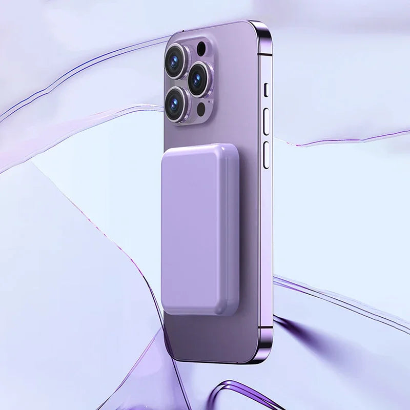 50000mAh Wireless Magnetic Power Bank Charger Fast Charging Portable Charger External Spare Battery For Apple iPhone Android