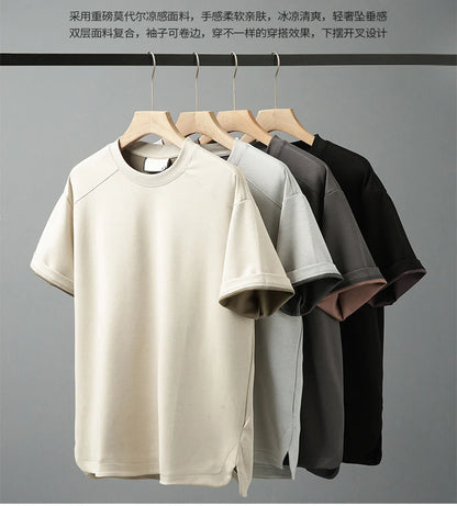 Men's Modal T-Shirt – Cool Quick-Dry Oversized Summer Top