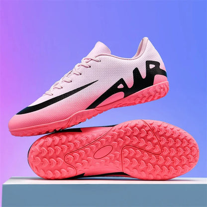 Men Soccer Shoes - Ultralight Football Boots With Long Spikes | Breathable Cleats