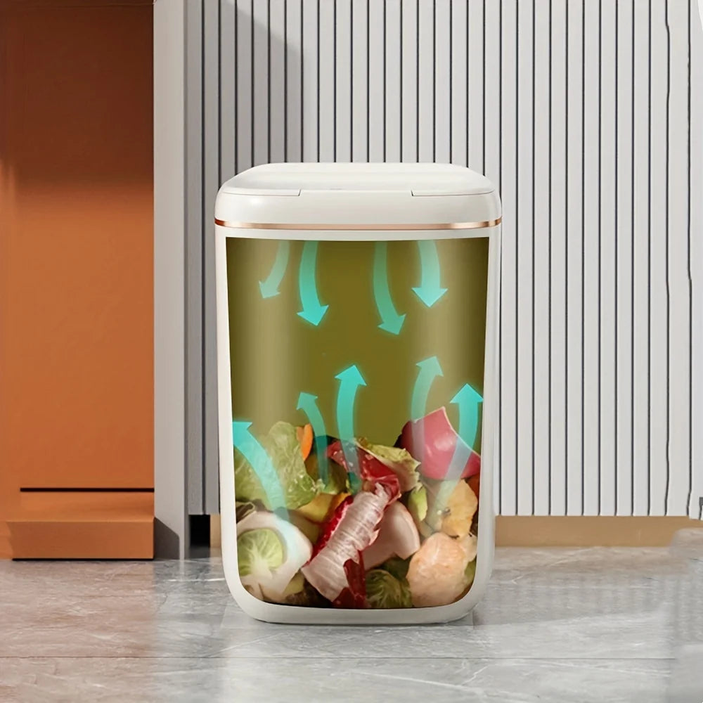 Large Rechargeable Touchless Smart Trash Can - 2022L Kitchen  Living Room Garbage Bin