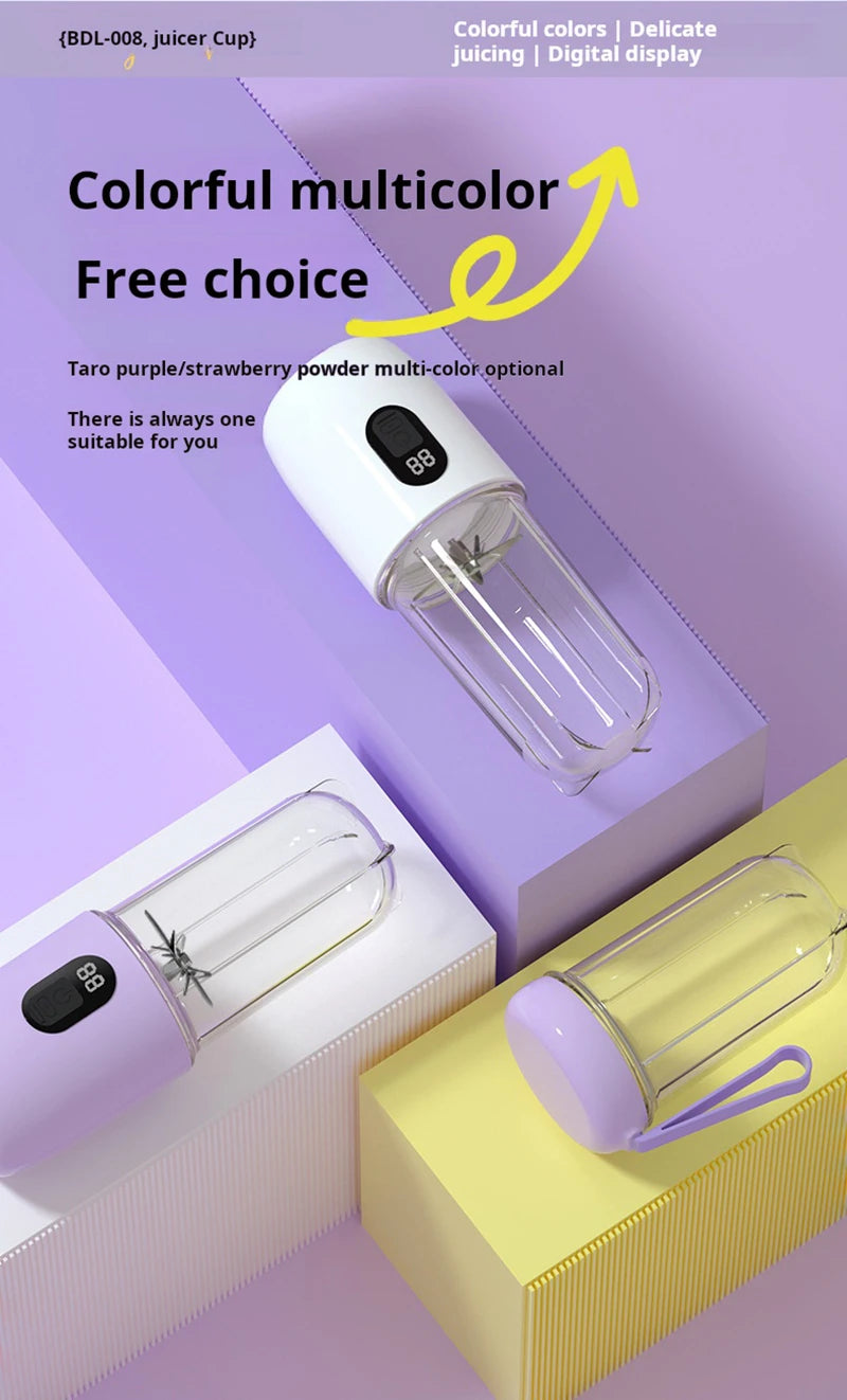 Xiaomi Portable USB Blender - Cordless Mini Juicer for Smoothies  Protein Shakes