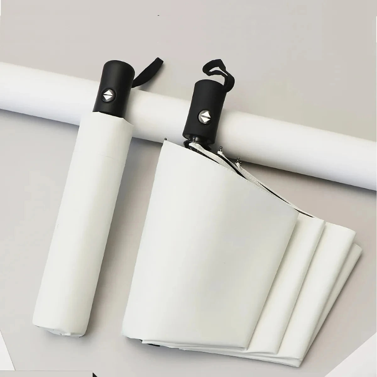 8-Rib Automatic folding Umbrella - Compact, lightweight, durable, UV protection - rain and sun umbrella, automatic sunshade zwq