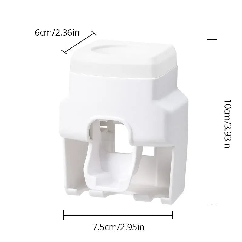 Automatic Toothpaste Dispenser  Toothbrush Holder - Wall Mount Squeezer for Bathroom - ZOOMNSTORE