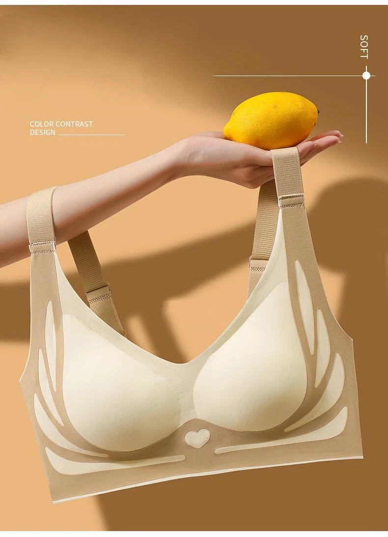 1pcs Women Seamless Bras Female Push Up Vests Style Wireless Underwears Lady Anti Sagging Comfort Soft Lingeries Ladies Camisole