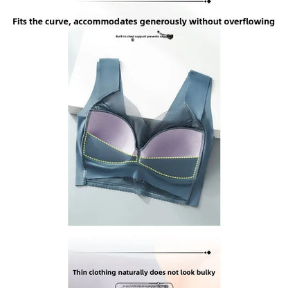 Seamless Lace Bra - Large Size Underwear | Breathable Thin Bra With Beautiful Back